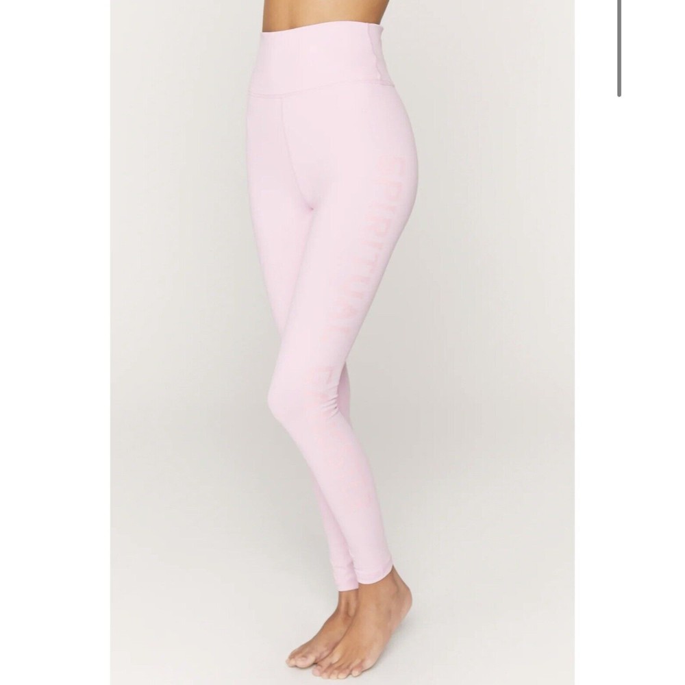NWT Spiritual Gangster High Waist Logo Legging Paradise Pink XS